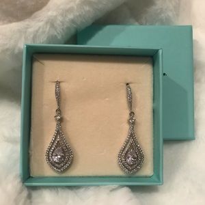 Cubic Zirconia Silver Earrings